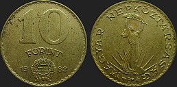 Monety Węgier - 10 forintów 1983-1989