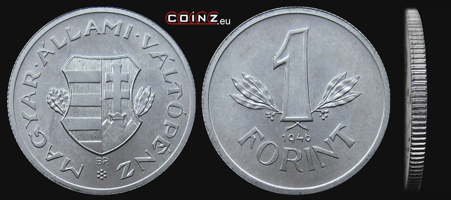 1 forint 1946-1949 - monety Węgier
