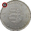 5 forintów 1946 - układ awersu do rewersu