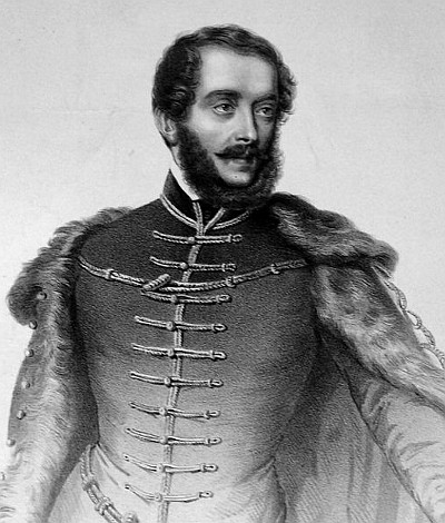 Lajos Kossuth na litografii Jacotta z 1849 r.