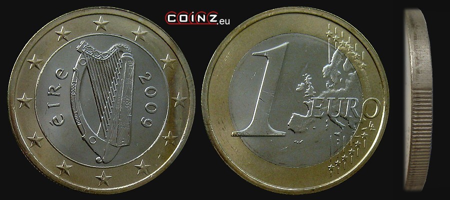 1 euro od 2007 - monety Irlandii