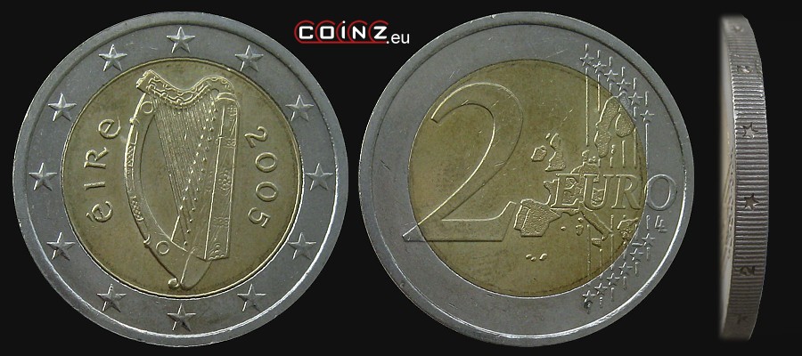 2 euro 2002-2006 - monety Irlandii