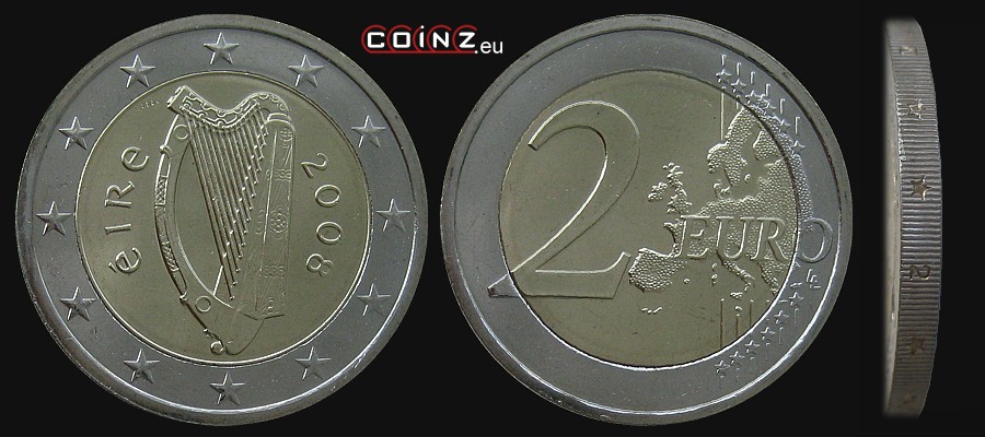 2 euro od 2007 - monety Irlandii