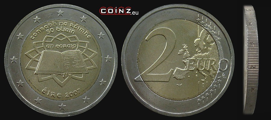 2 euro 2007 Traktaty Rzymskie - monety Irlandii