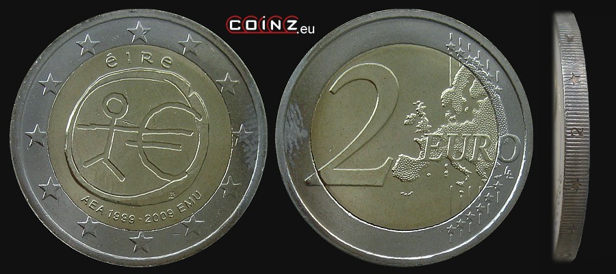 2 euro 2009 Unia Gospodarcza - monety Irlandii