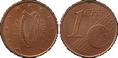 Monety Irlandii - 1 euro cent od 2002