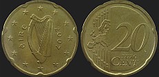 Monety Irlandii - 20 euro centów od 2007