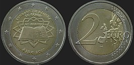 Monety Irlandii - 2 euro 2007 50 Rocznica Traktatów Rzymskich