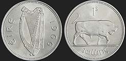 Monety Irlandii - 1 szyling 1951-1968