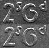 Wariant monety irlandzkiej o nominale 1/2 korony z 1961 r.