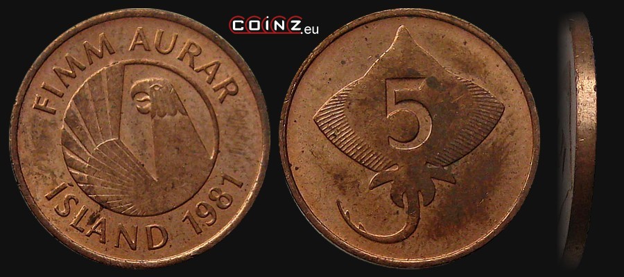 5 aurar 1981 - monety Islandii