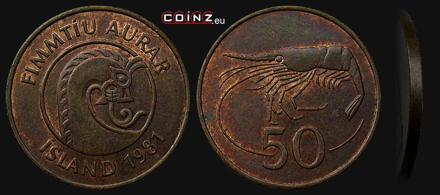 50 aurar 1981 - monety Islandii