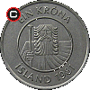 1 korona 1981-1987 - układ awersu do rewersu