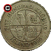 100 koron od 1995 - układ awersu do rewersu