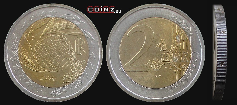 2 euro 2004 Światowy Program Żywnościowy - monety Włoch