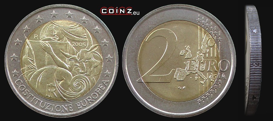 2 euro 2005 Konstytucja dla Europy - monety Włoch