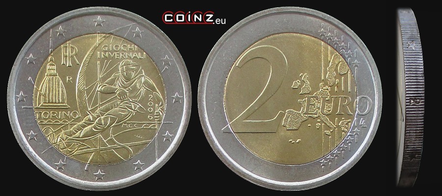 2 euro 2006 Igrzyska XX Olimpiady Turyn - monety Włoch
