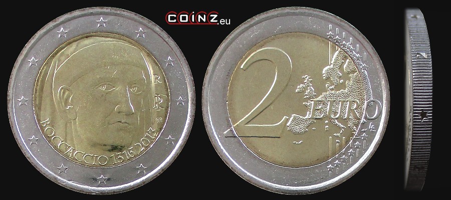 2 euro 2013 Giovanni Boccaccio - monety Włoch