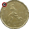 20 euro centów 2002-2007 - układ awersu do rewersu