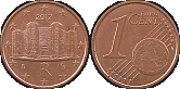 Monety Włoch - 1 euro cent od 2002