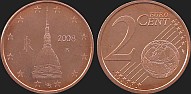 Monety Włoch - 2 euro centy od 2002