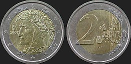 Monety Włoch - 2 euro 2002-2007