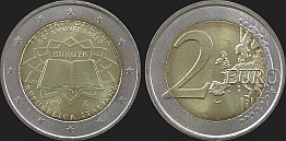Monety Włoch - 2 euro 2007 50 Rocznica Traktatów Rzymskich
