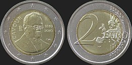 Monety Włoch - 2 euro 2010 Camillo Cavour