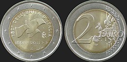 Monety Włoch - 2 euro 2011 Zjednoczenie Włoch
