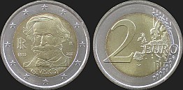Monety Włoch - 2 euro 2013 Giuseppe Verdi