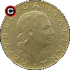 200 lirów 1990 Rada Stanu - Sekcja IV - układ awersu do rewersu