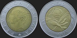 Monety Włoch - 500 lirów 1998 Międzynarodowy Fundusz Rozwoju Rolnictwa