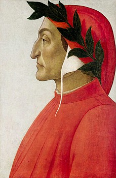 Dante Alighieri na obrazie Sandro Botticelliego