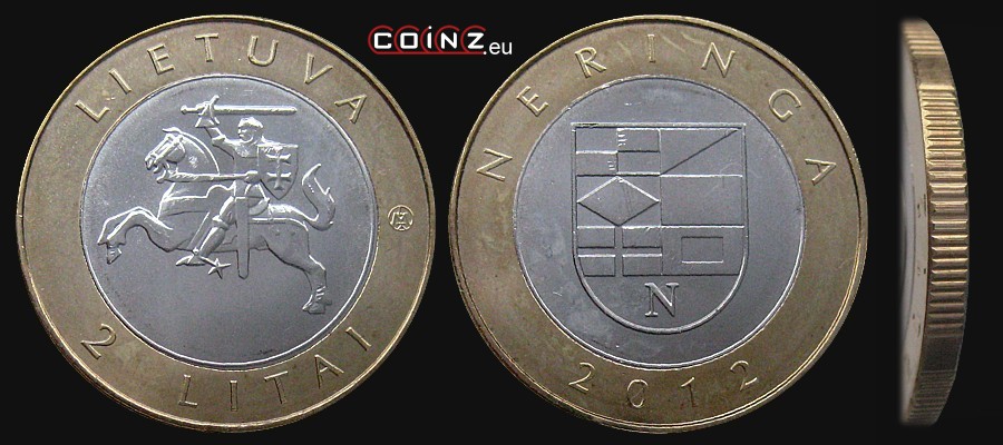 2 litai 2012 Neringa - Lietuvos monetos