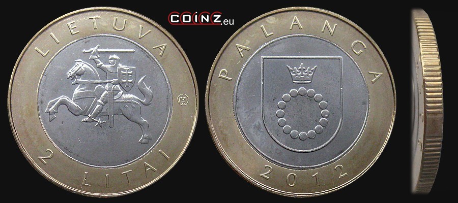 2 litai 2012 Palanga - Lithuanian coins