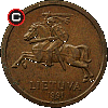 10 centów 1991 - monety litewskie