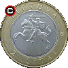 2 litai 2013 - Puntukas - Lietuvos monetos