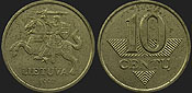 Monety Litwy - 10 centów 1997
