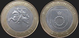 Lietuvos monetos - 2 litai 2012 - Palangos kurortas