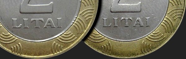 2008 metų 2 litų monetos įvairumas