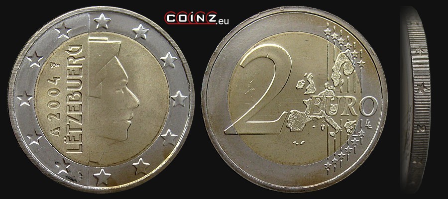 2 euro 2002-2006 - monety Luksemburga