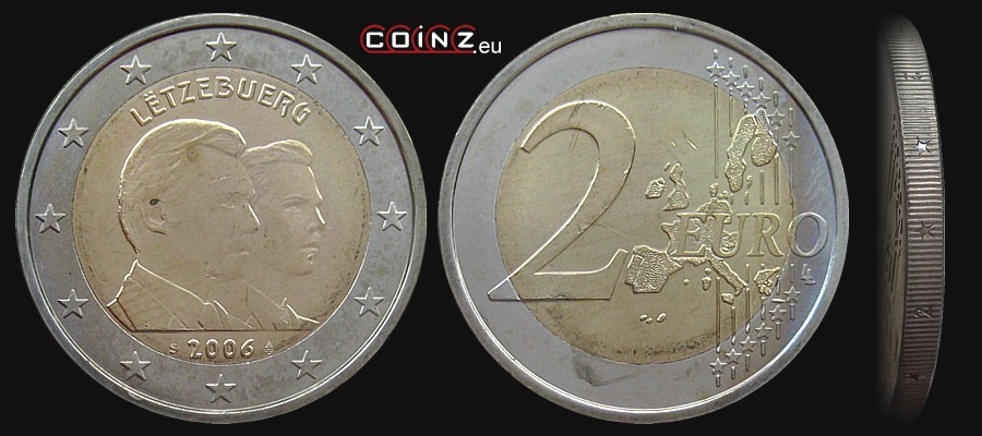 2 euro 2006 - 25 Urodziny Księcia Wilhelma - monety Luksemburga