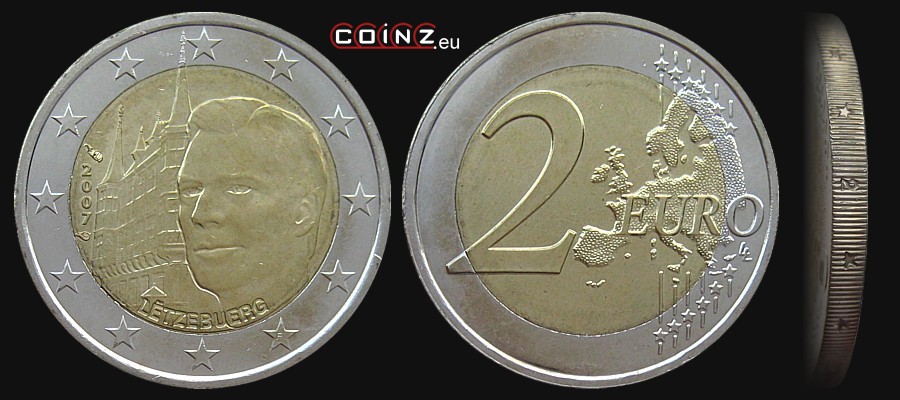 2 euro 2007 Pałac Wielkich Książąt - monety Luksemburga