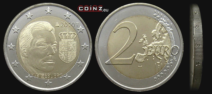 2 euro 2010 Herb Książęcy - monety Luksemburga