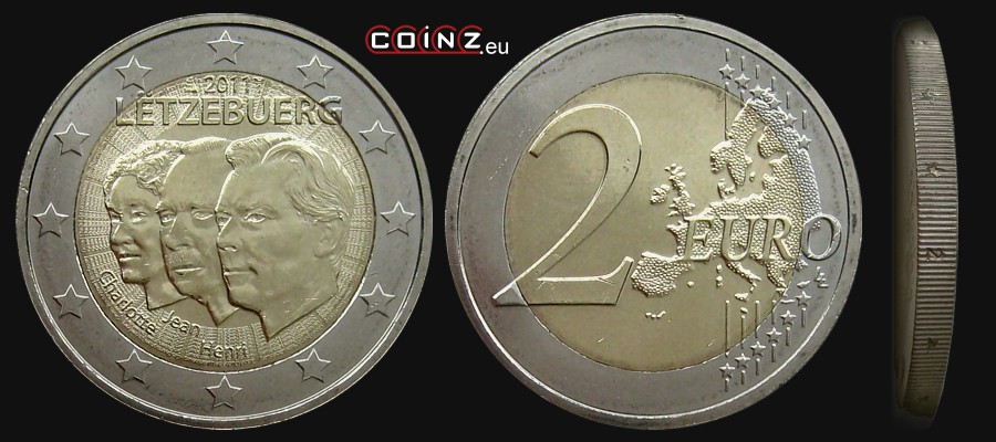 2 euro 2011 Jan Następcą Tronu - monety Luksemburga
