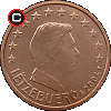 1 euro cent od 2002 - układ awersu do rewersu
