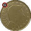 10 euro centów od 2007 - układ awersu do rewersu