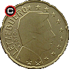 20 euro centów od 2007 - układ awersu do rewersu