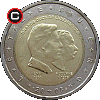 2 euro 2005 - 100 Rocznica Śmierci Księcia Adolfa - układ awersu do rewersu