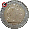 2 euro 2006 - 25 Urodziny Księcia Wilhelma - układ awersu do rewersu